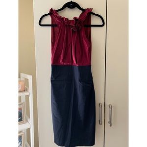 BCBG red black dress